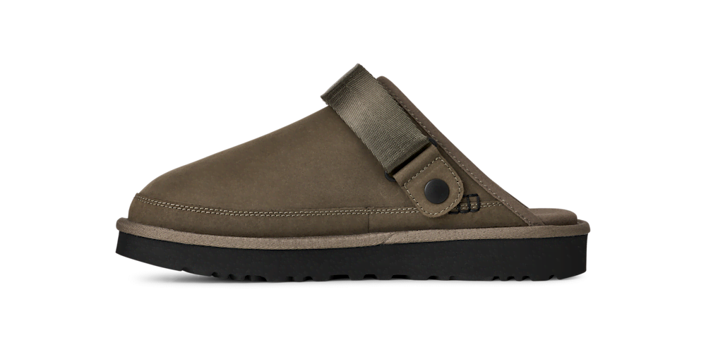 Men's Nubuck Convertible Strap Clog - Olive