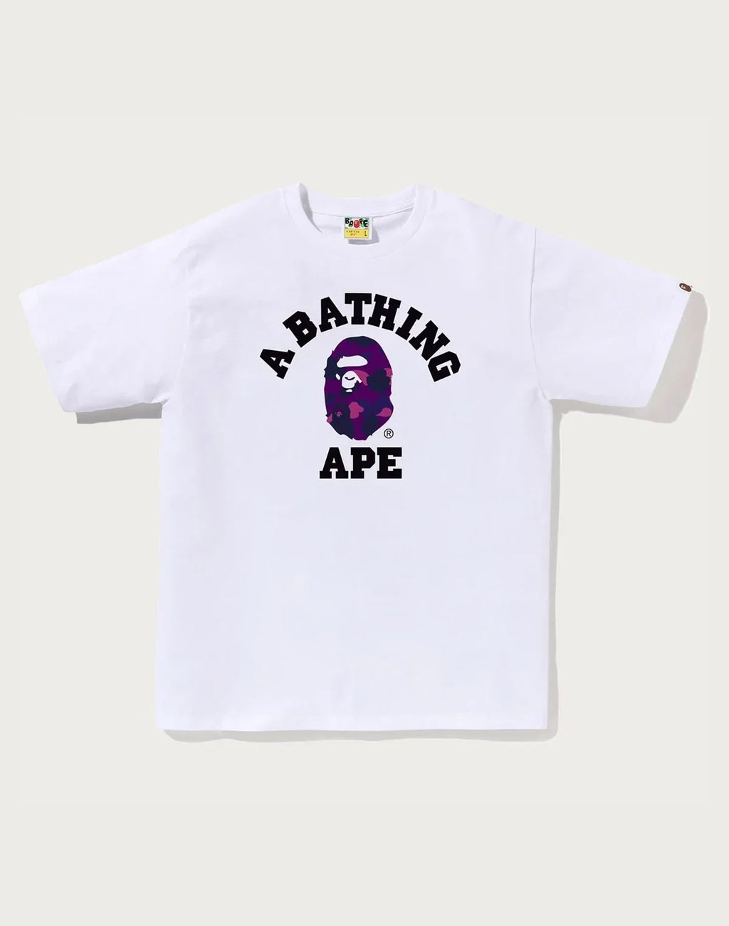 Men's Cotton Camo Graphic T-Shirt - Black Purple