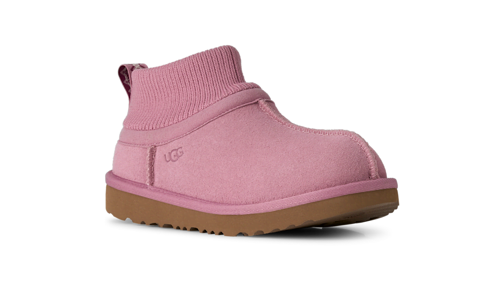 Kids' Suede Stretch Cuff Boot - Mustard