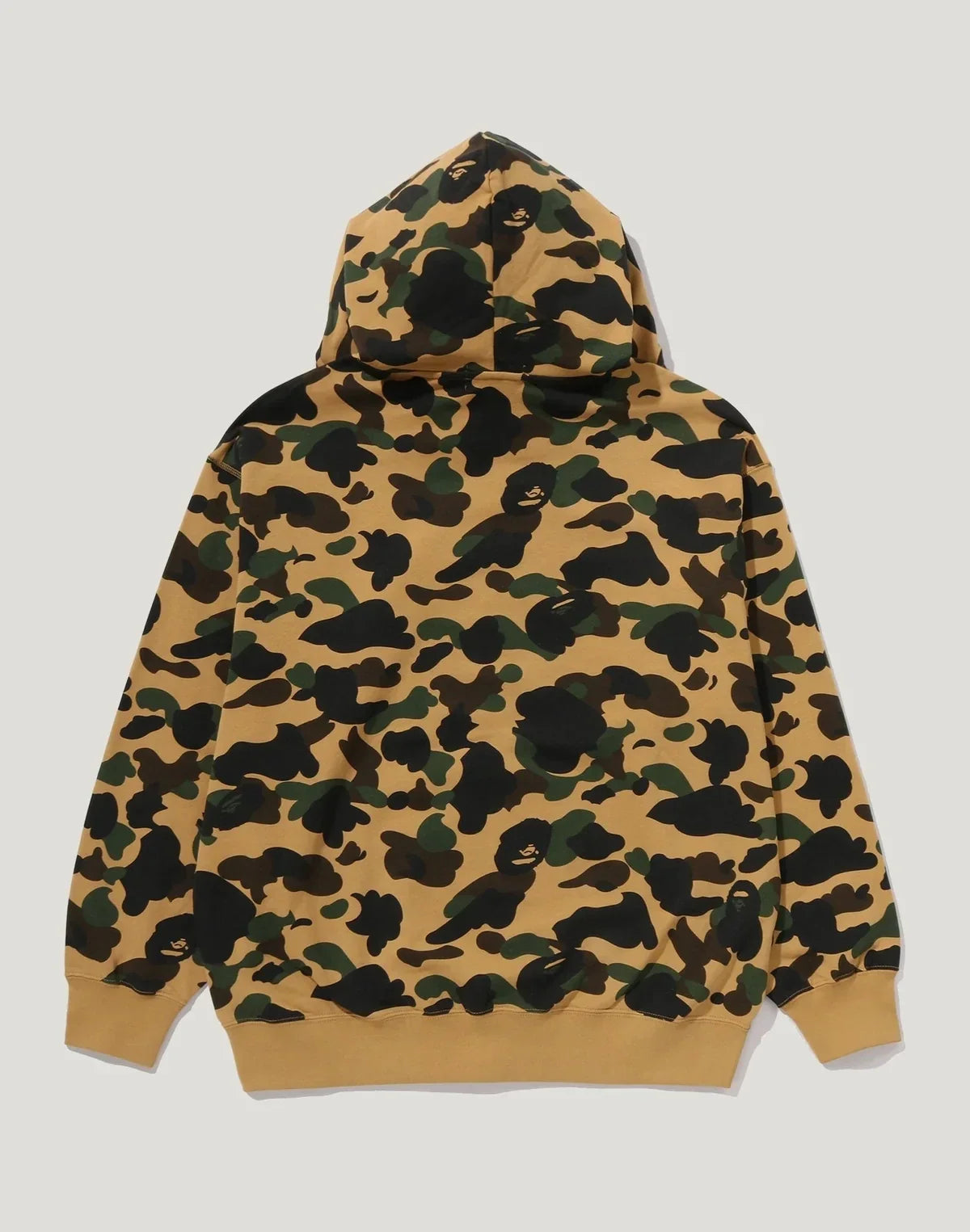 Men's Rhinestone Full-Zip Hoodie - Yellow
