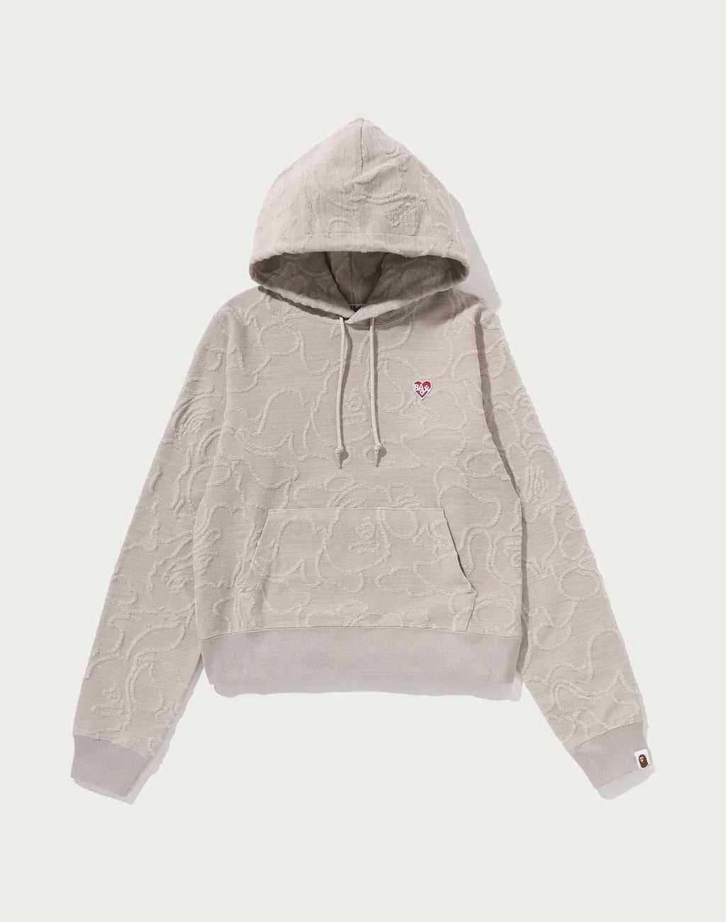 Women's Cotton Jacquard Pullover Hoodie - Yellow