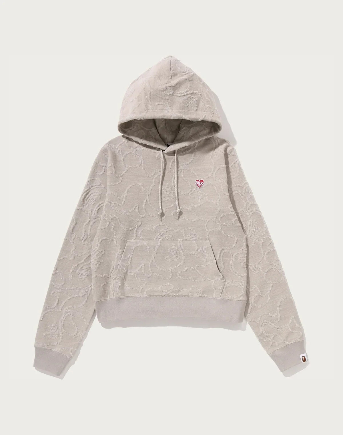 Women's Cotton Jacquard Pullover Hoodie - Yellow