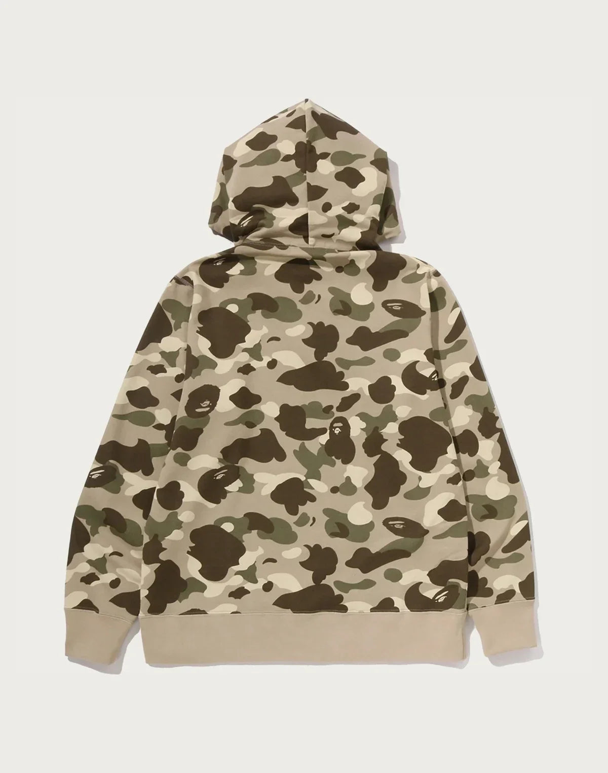 Men's Camouflage Pullover Hoodie - Brown