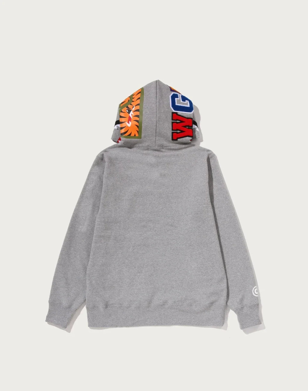 Camo Print Pullover Hoodie - Gray