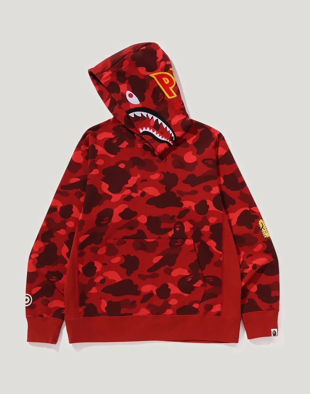 Cotton Camo Pullover Hoodie - Navy