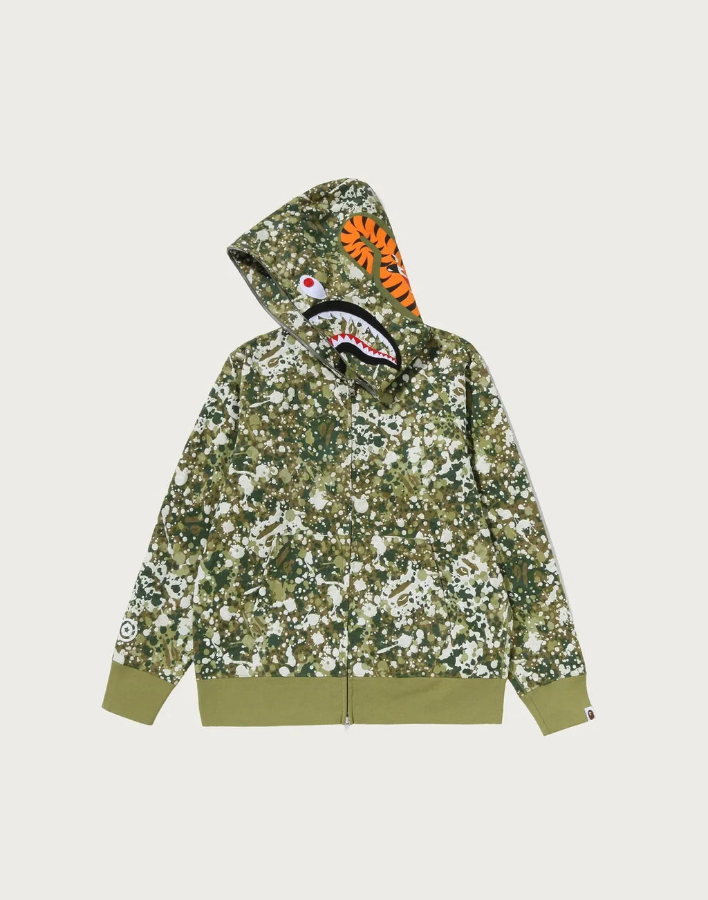 Camo Full-Zip Fleece Hoodie - Green
