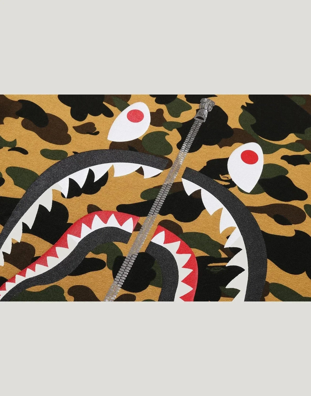 Men's Cotton Camo Graphic Crewneck Sweatshirt - Orange