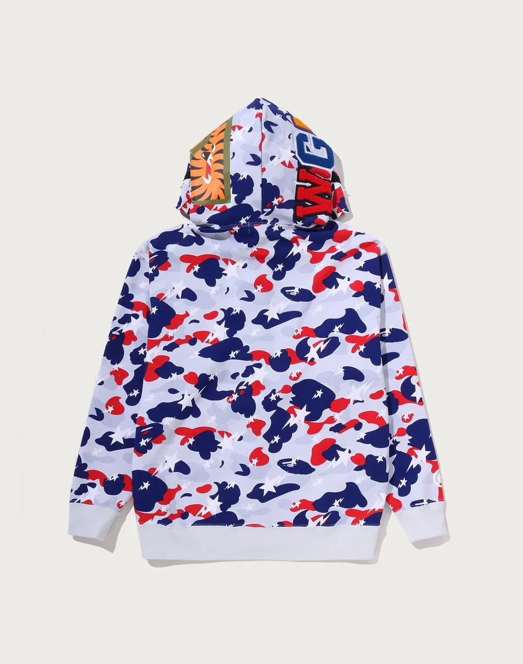 Relaxed Full-Zip Cotton Hoodie - Blue
