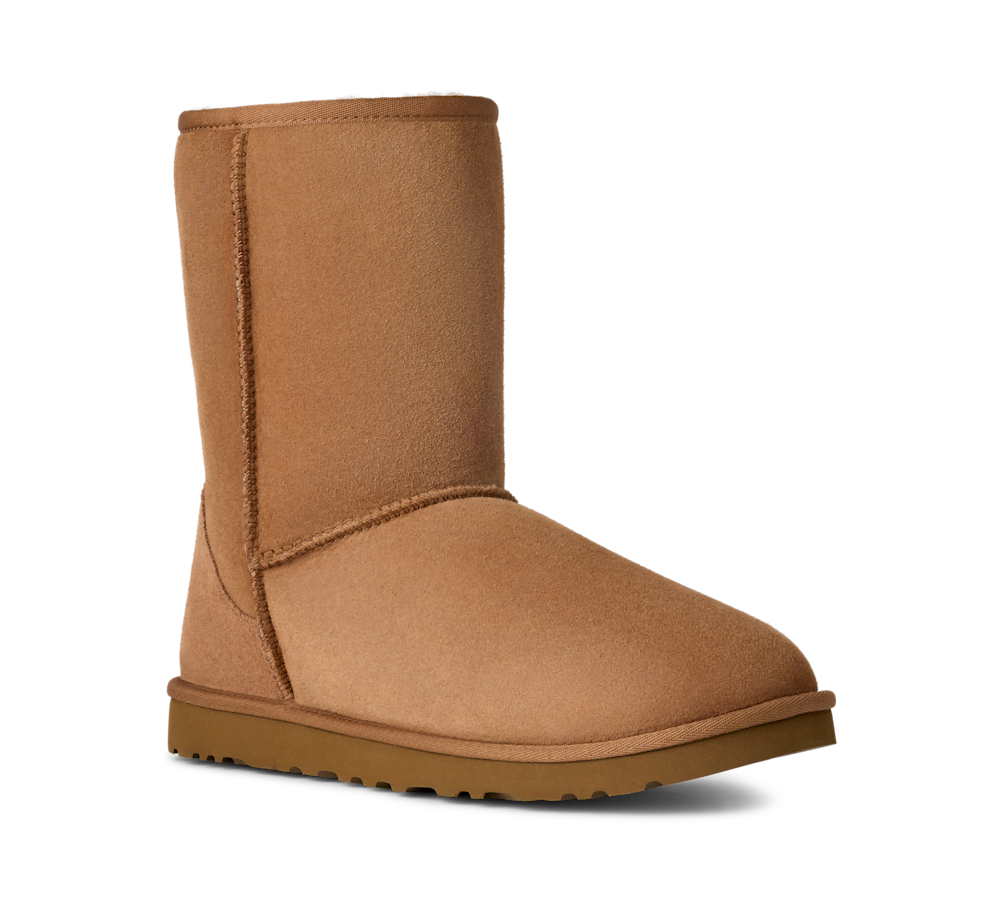 Men's Sheepskin Short Boot - Chestnut