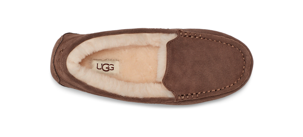 Women's Water-Resistant Suede Moccasin Slipper - Black