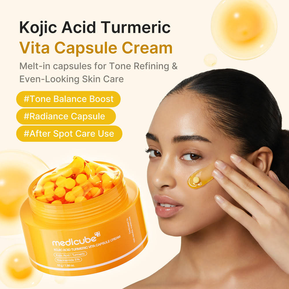 Kojic Acid Turmeric Capsule Face Cream
