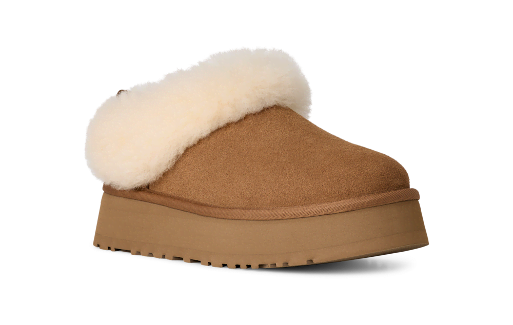 Women's Suede Platform Slipper - Orchid