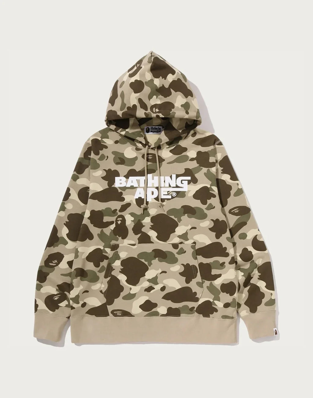Men's Camouflage Pullover Hoodie - Brown