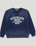Men's Relaxed Washed Crewneck Sweatshirt - Navy