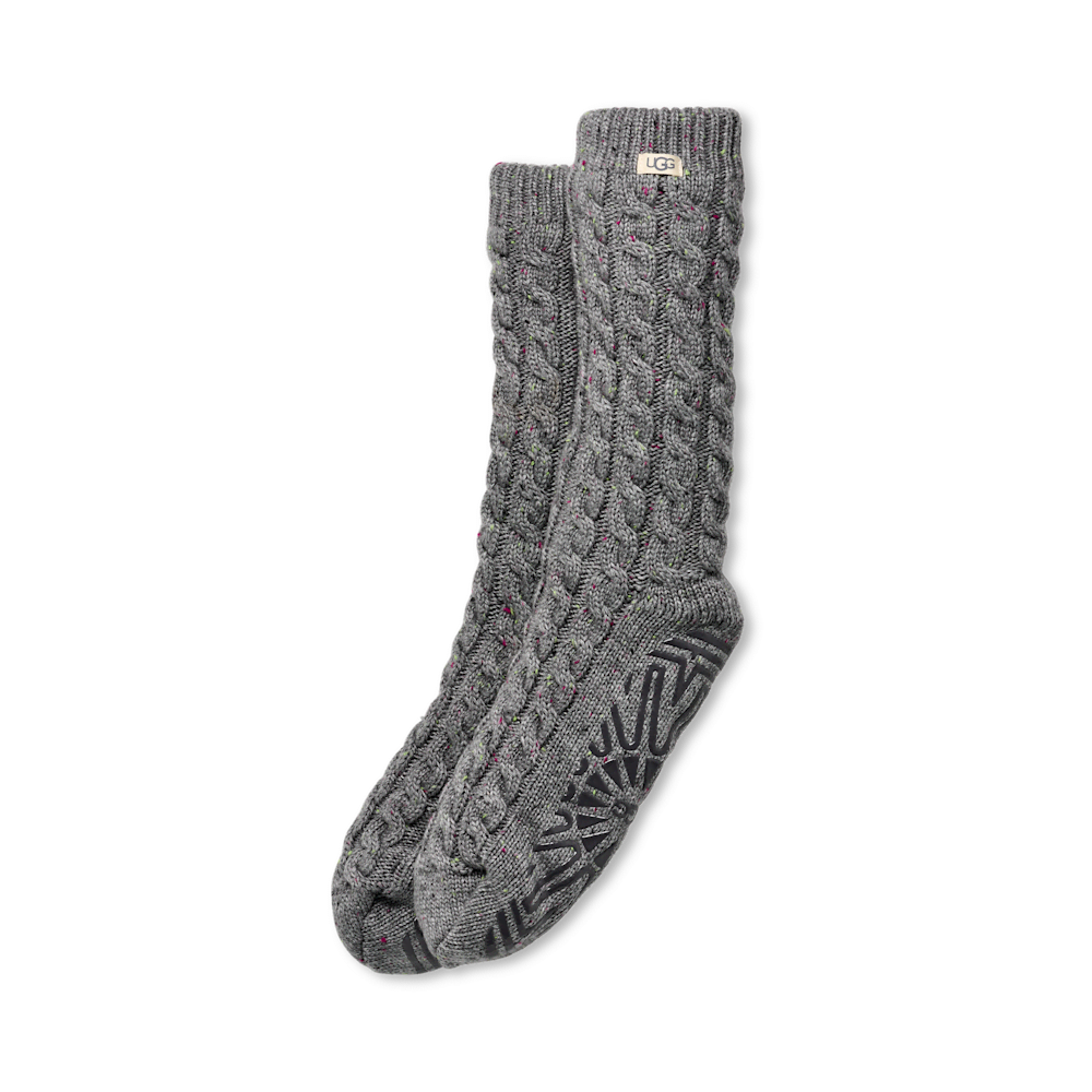 Women's Cable Knit Fleece-Lined Crew Socks