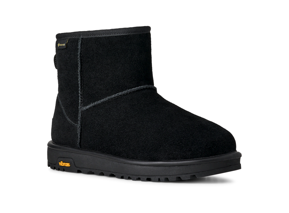 Women's Waterproof Suede Mini Winter Boot - Chestnut