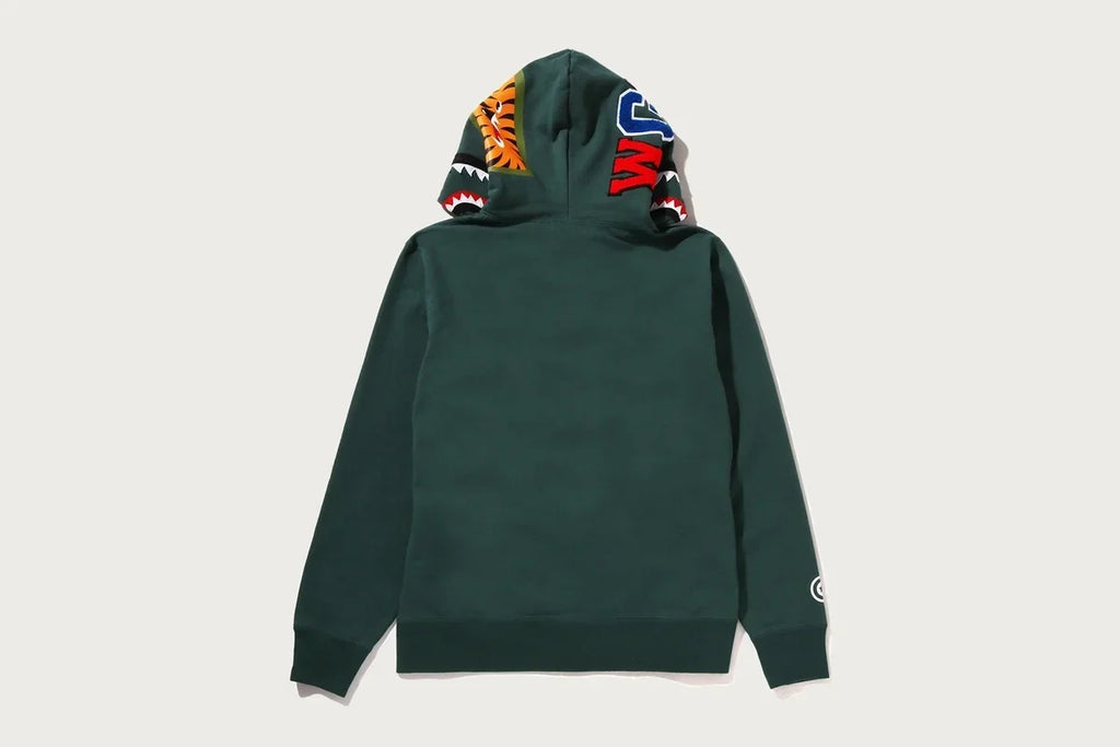 Full-Zip Graphic Hoodie - Black