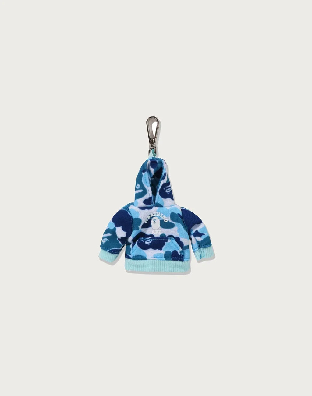Mini Hoodie Keychain - Blue Camouflage