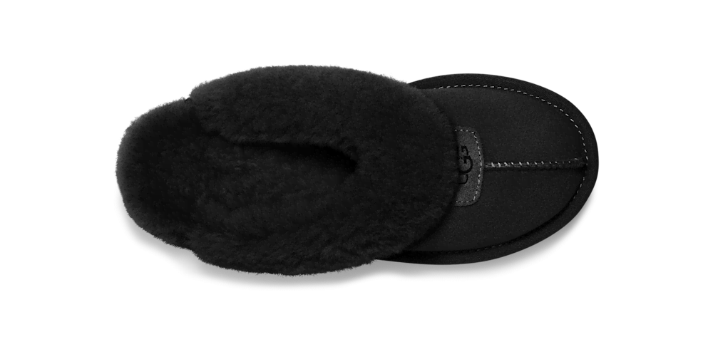 Women's Sheepskin Mule Slipper - Black