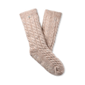 Women's Cable Knit Fleece-Lined Crew Socks
