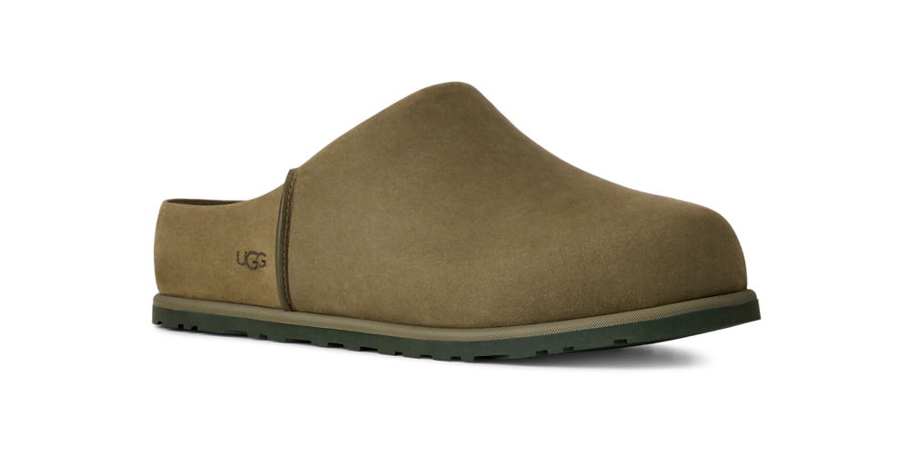 Men's Waterproof Nubuck Slip-On Clog - Olive