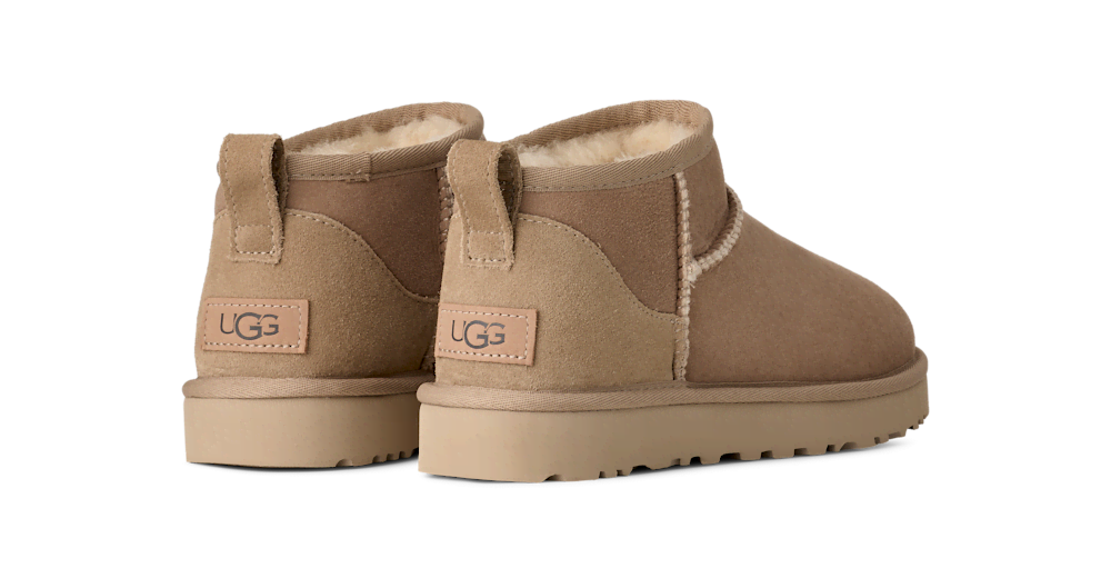 Women's Ultra-Short Sheepskin Boot - Grey