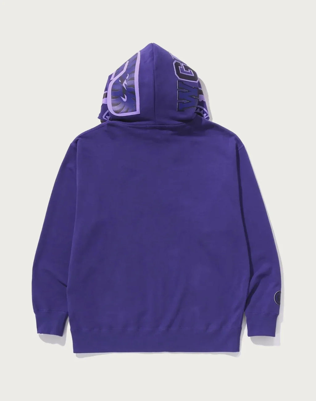 Relaxed Full-Zip Cotton Hoodie - Black