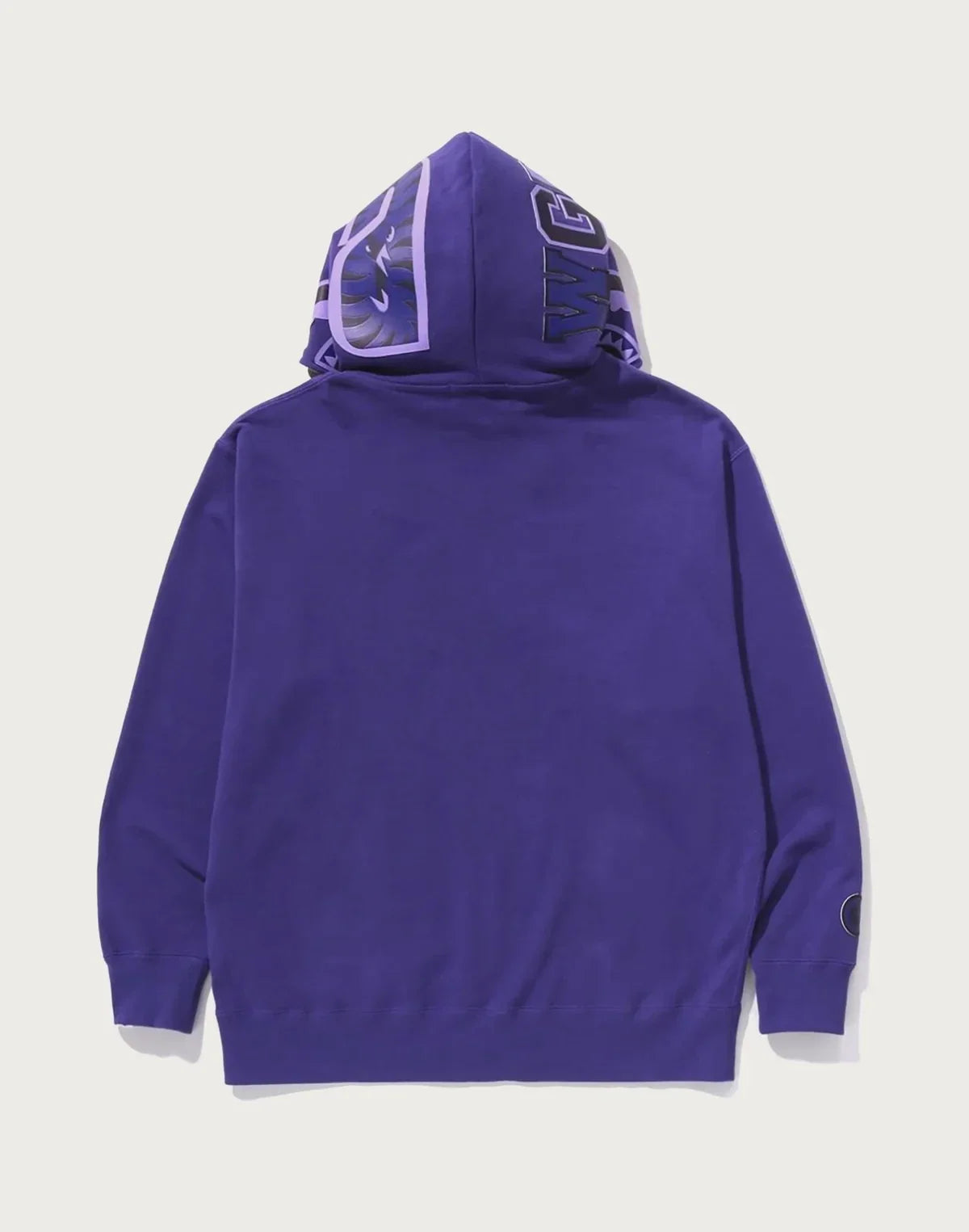 Relaxed Full-Zip Cotton Hoodie - Black