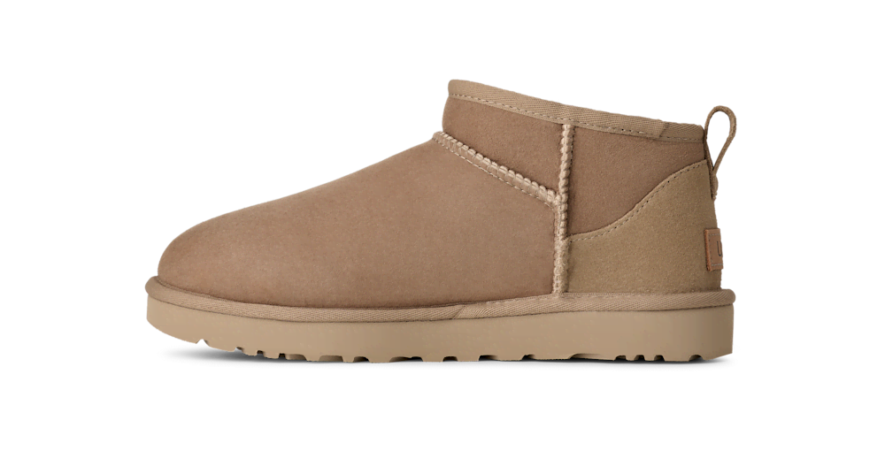 Women's Ultra-Short Sheepskin Boot - Grey