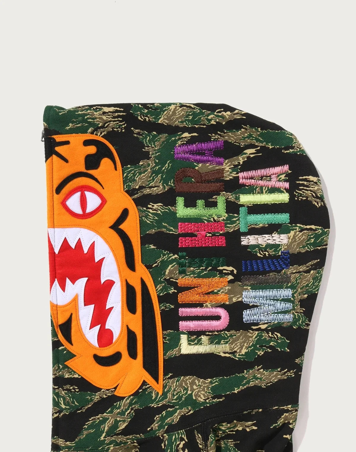 Men's Tiger Graphic Zip Hoodie - Green