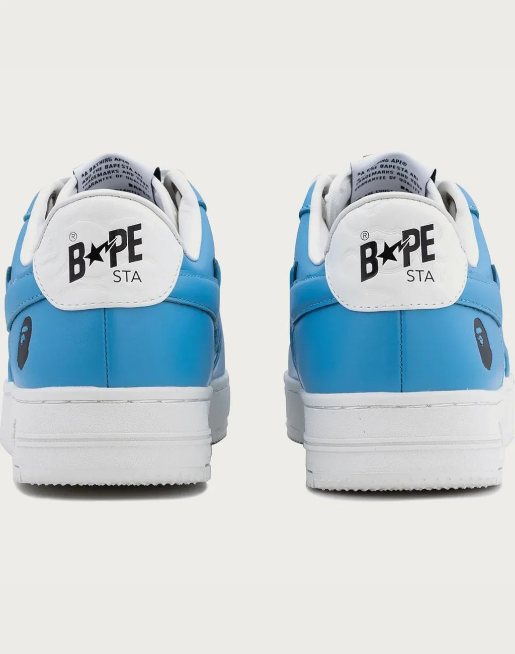 Women's Leather Low Top Sneakers - Blue