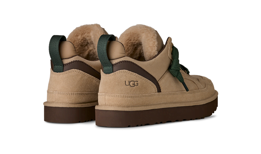 Men's Suede and Mesh Low Top Sneaker - Blue
