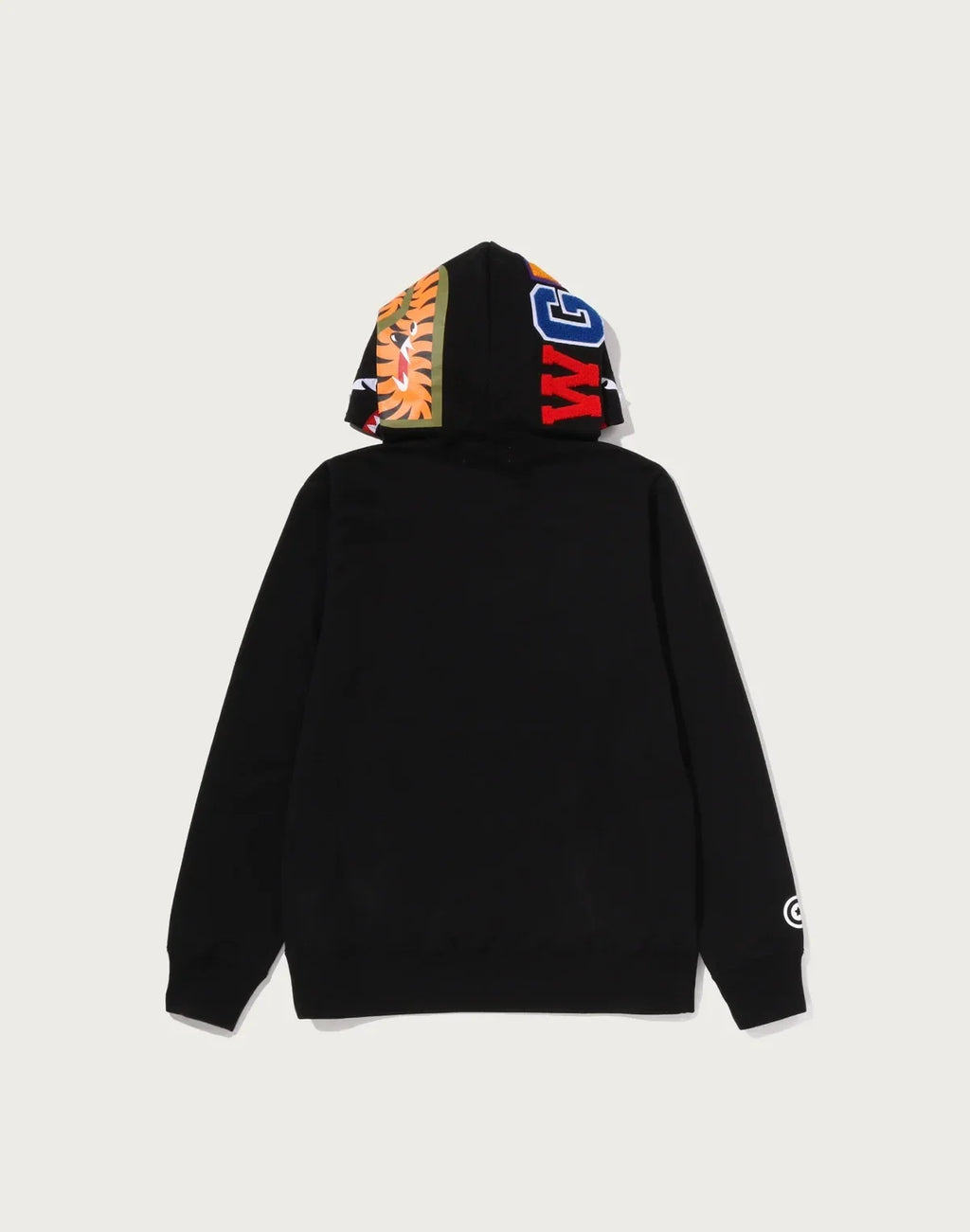 Camo Print Pullover Hoodie - Black