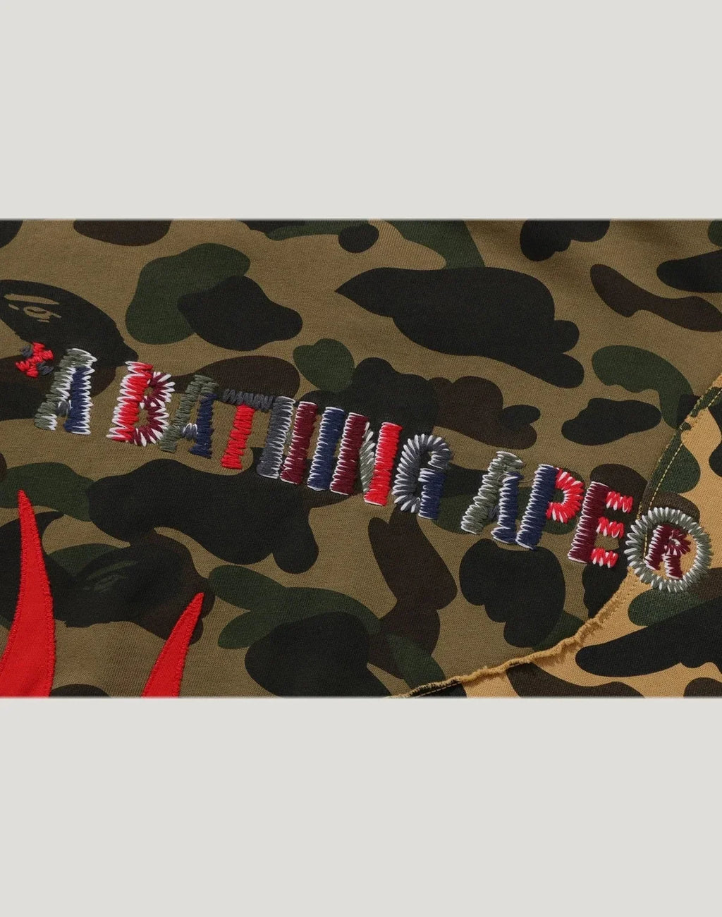 Upcycled Camo Full-Zip Hoodie - Multi
