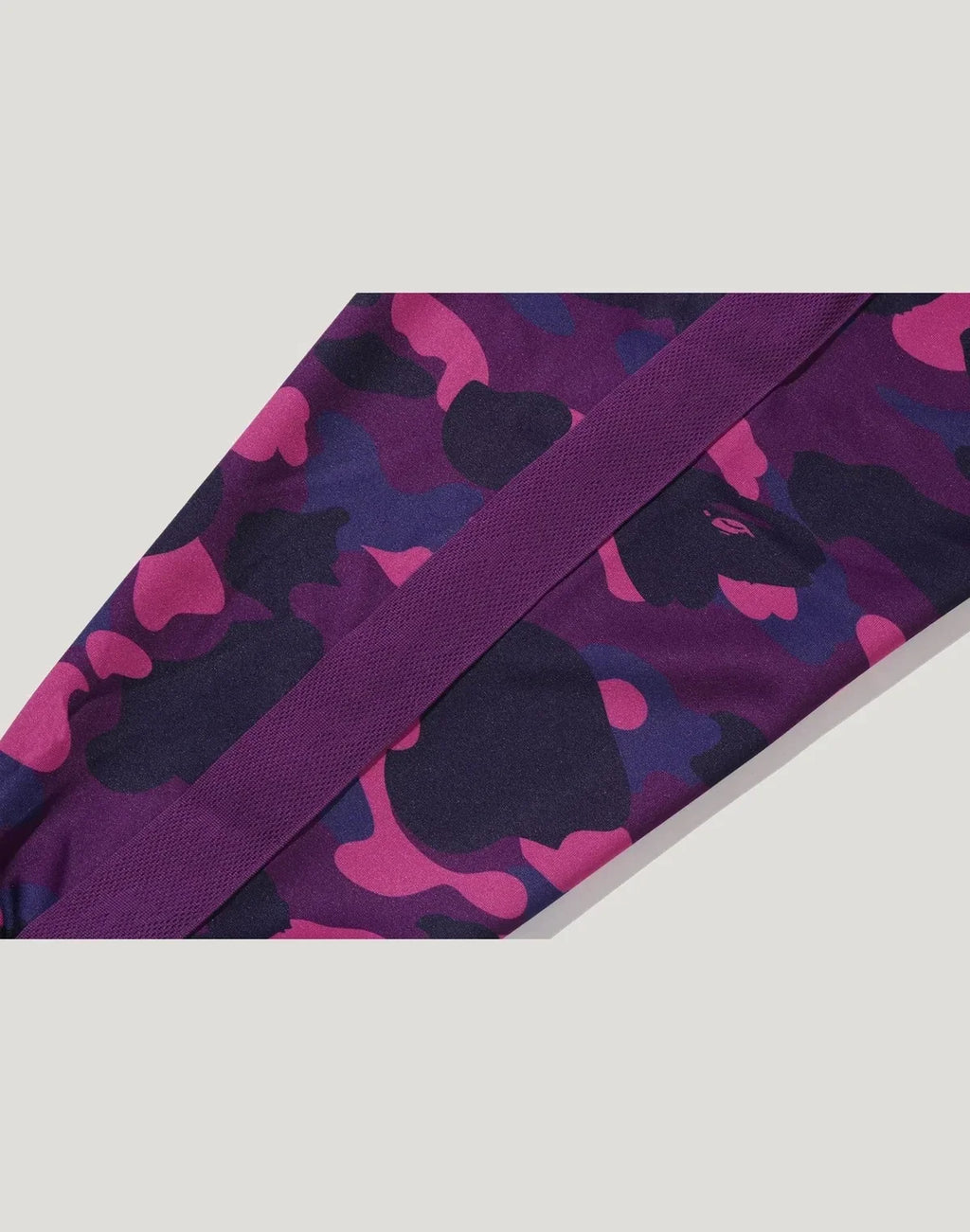 Camo Hooded Track Jacket - Purple