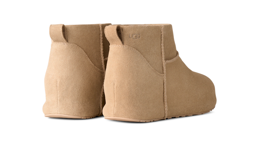 Women's Suede Mini Platform Boot - Black