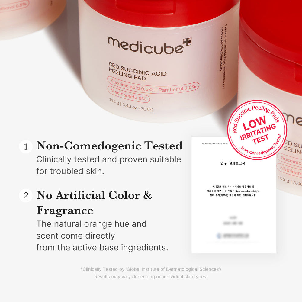 Succinic Acid Panthenol Toner Pads