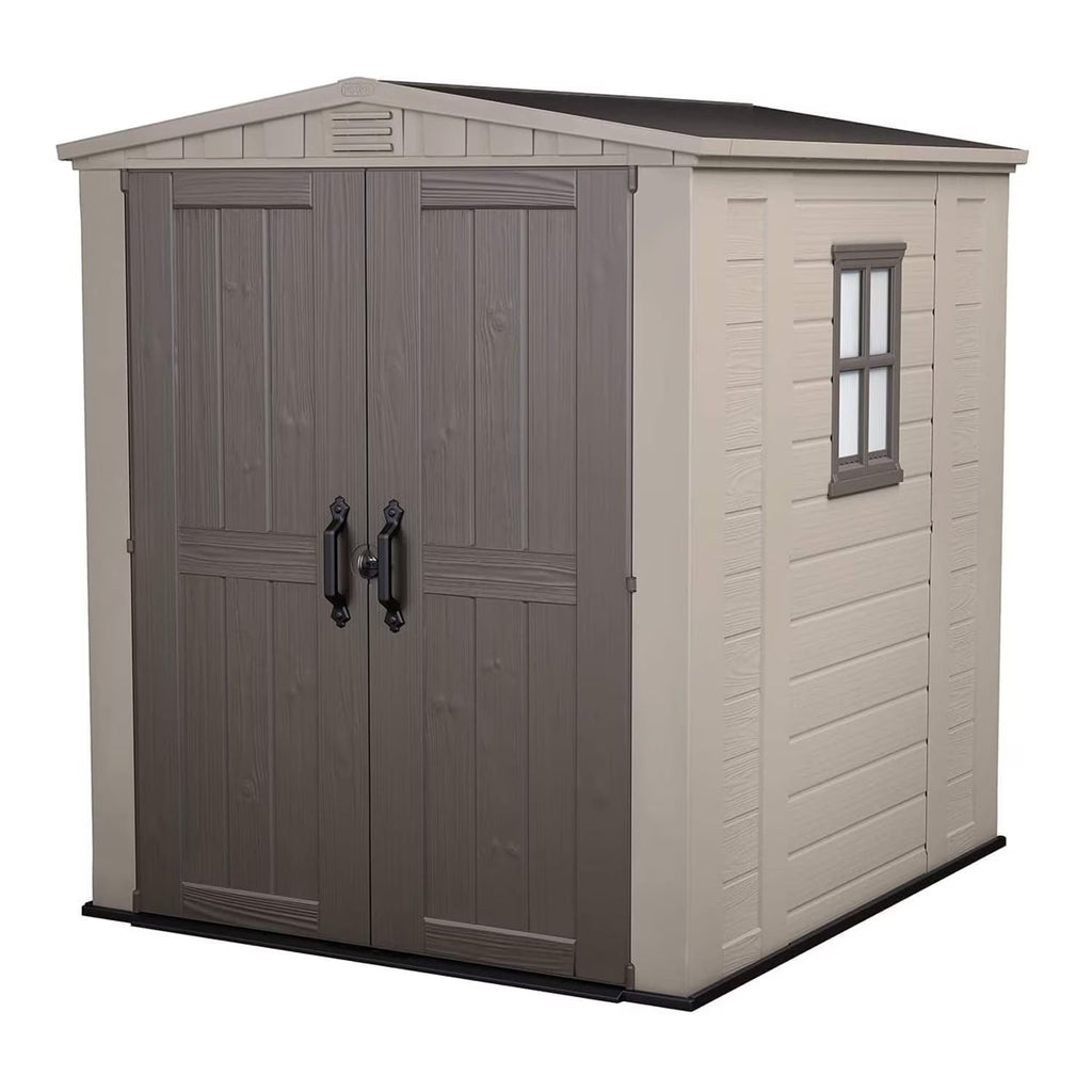 Keter Resin Outdoor Storage Shed, Taupe, 8 x 11 Foot - Factor
