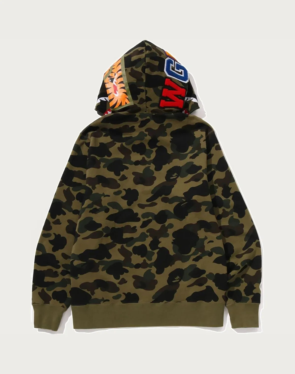 Cotton Camo Full-Zip Hoodie - Orange