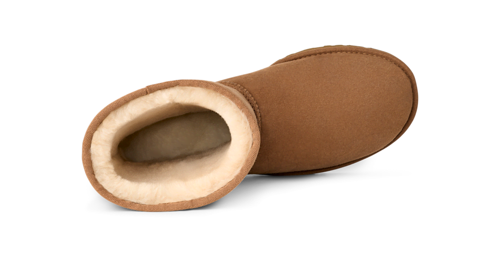 Men's Sheepskin Short Boot - Chestnut