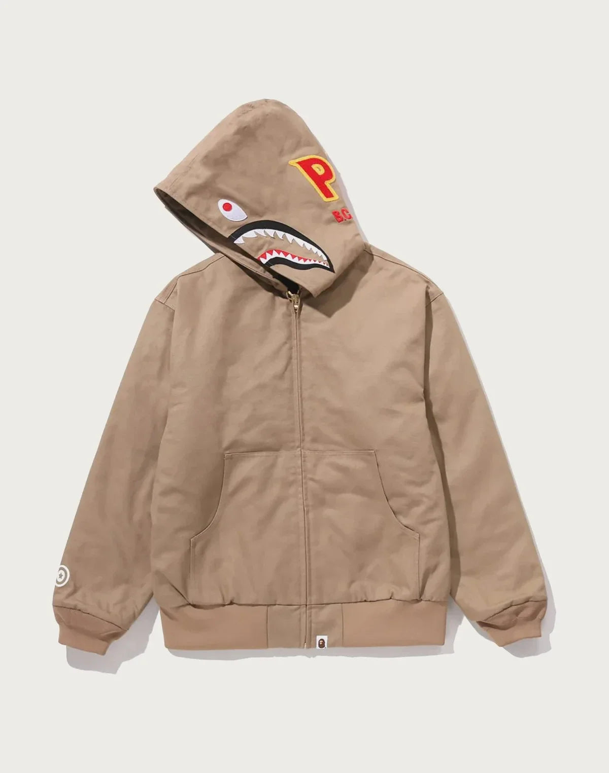 Men's Graphic Work Hoodie Jacket - Black