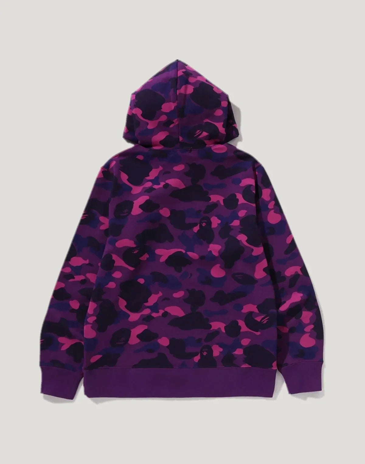 Men's Camo Pullover Hoodie - Purple