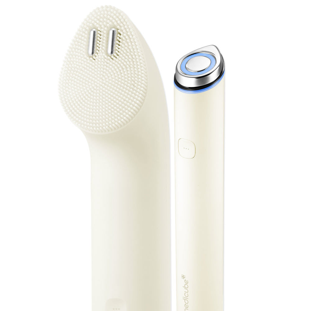 Pink Facial Roller & Cleansing Device Set