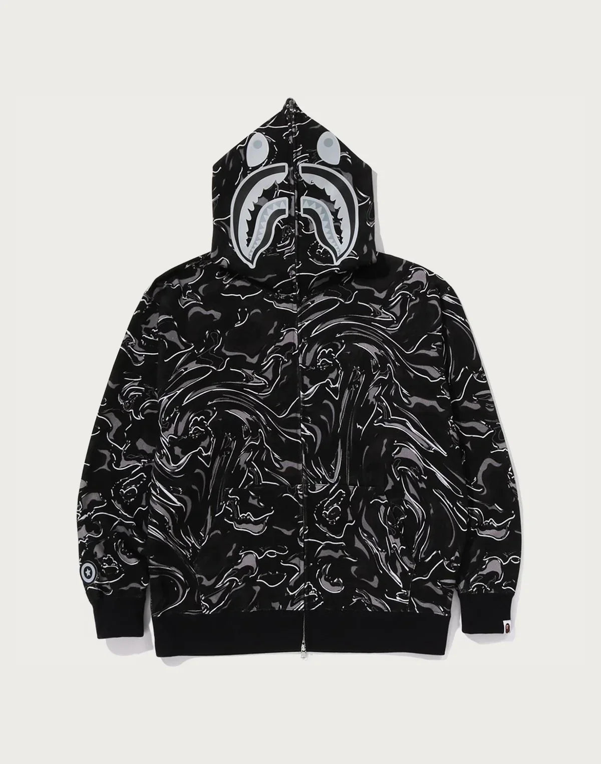 Relaxed Full-Zip Cotton Hoodie - Green