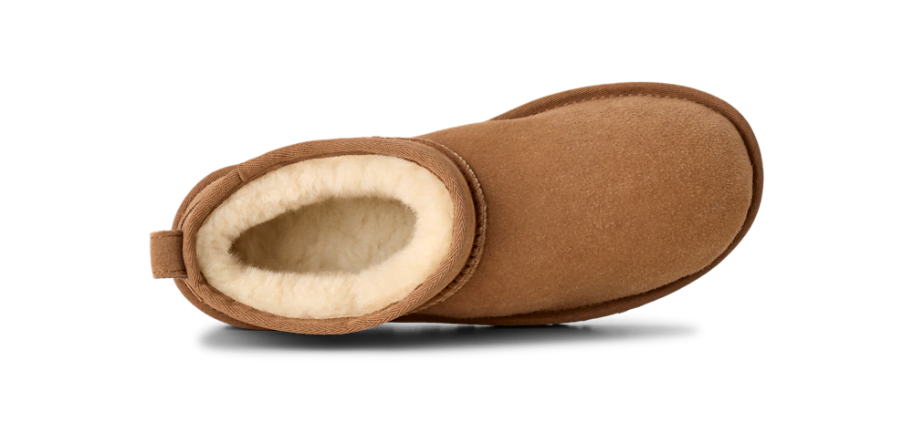 Women's Ultra-Short Sheepskin Boot - Grey
