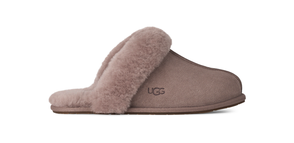 Women's Suede Sheepskin Slide Slipper - Espresso
