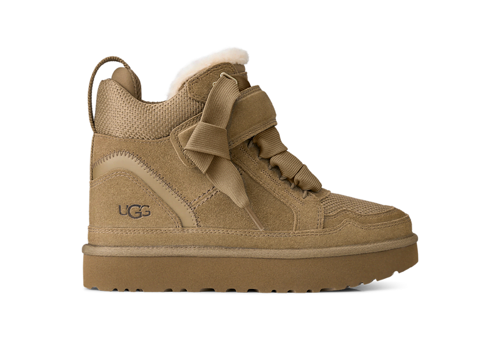 Women's Suede Mesh Wedge Sneaker