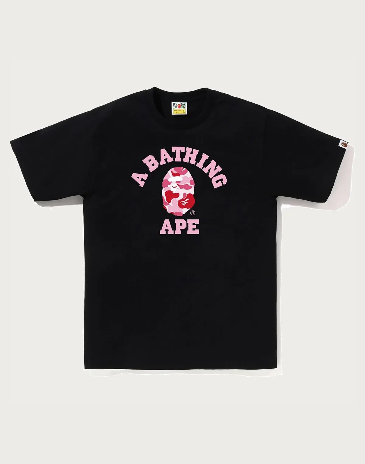 Men's Cotton Camo Graphic T-Shirt - Black Pink