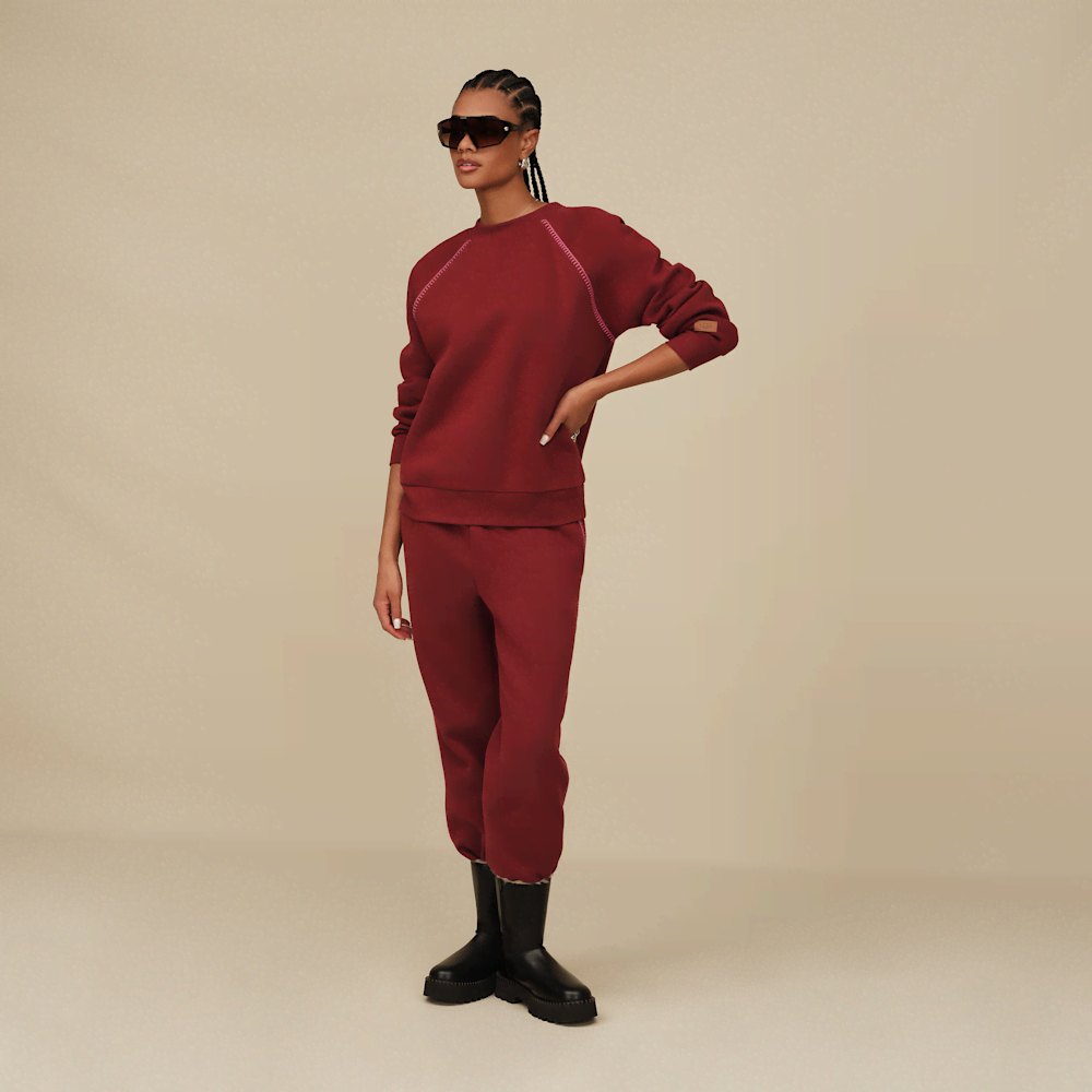 Women's Oversized Fleece Crewneck Sweatshirt