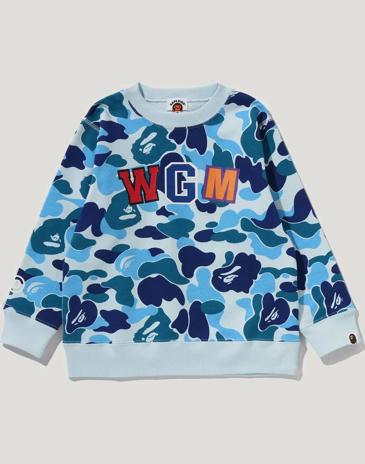 Kids' Camo Graphic Crewneck Sweatshirt - Blue